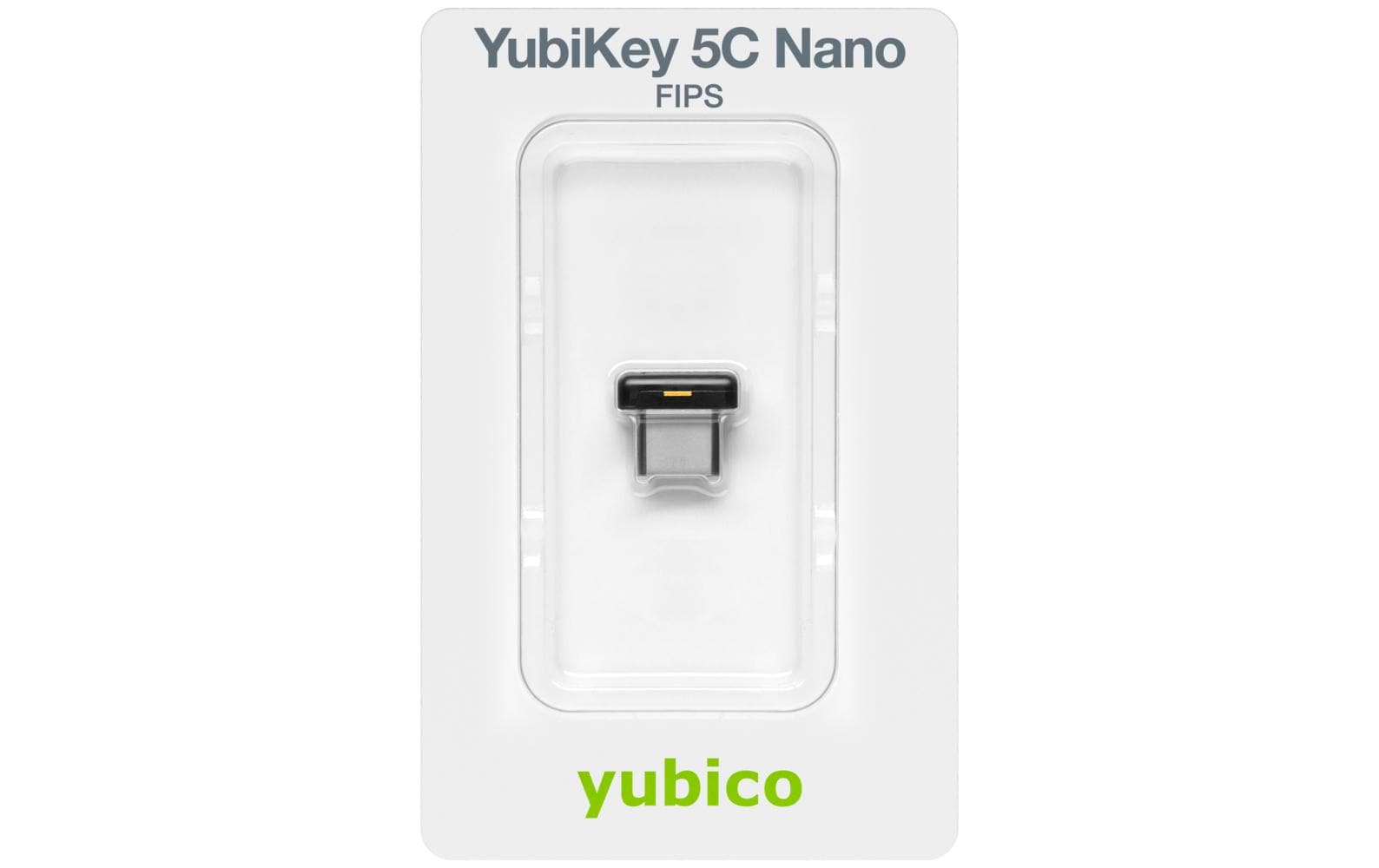 2240353_3 - Mediatech Yubico YubiKey 5C Nano Fips, Firmware 5.8 USB-C, IP68, FIDO2, FIDO U2F, FIPS