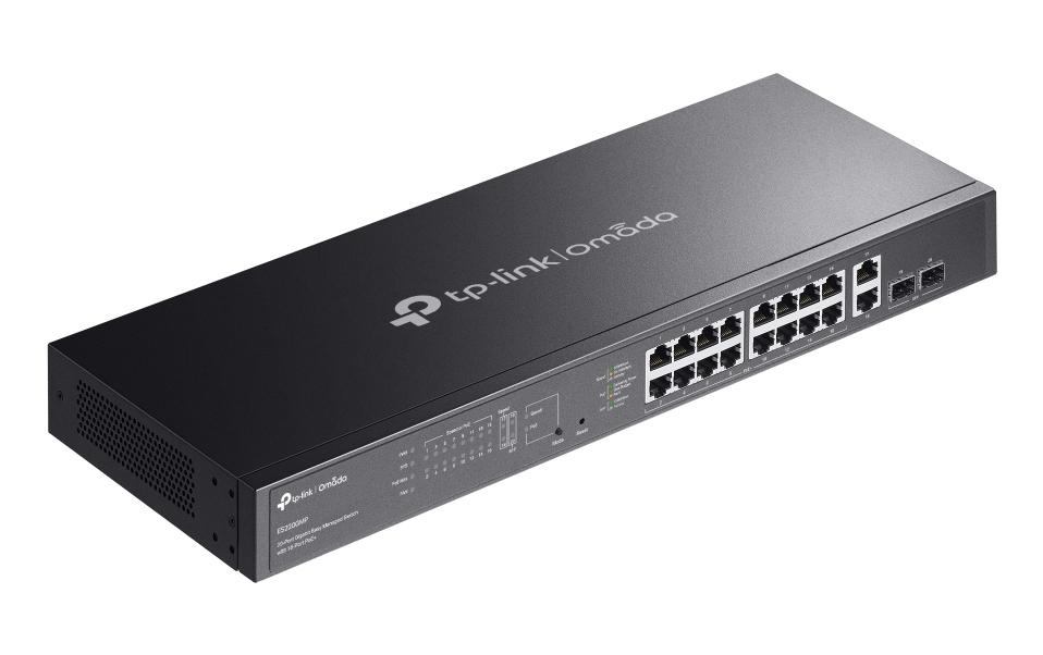 2240949_2 - Mediatech TP-Link ES220GMP Easy Managed Switch 16 Port PoE+