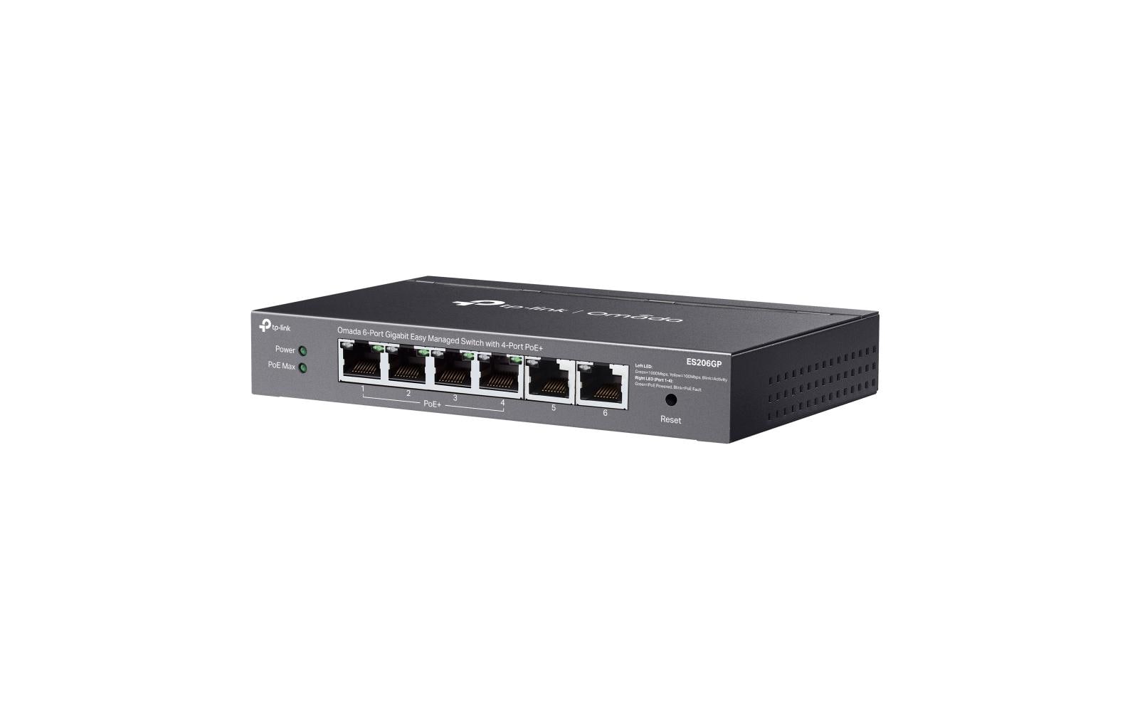 2240954_1 - Mediatech TP-Link ES206GP Easy Managed Switch 4x Gigabit PoE+ Ports