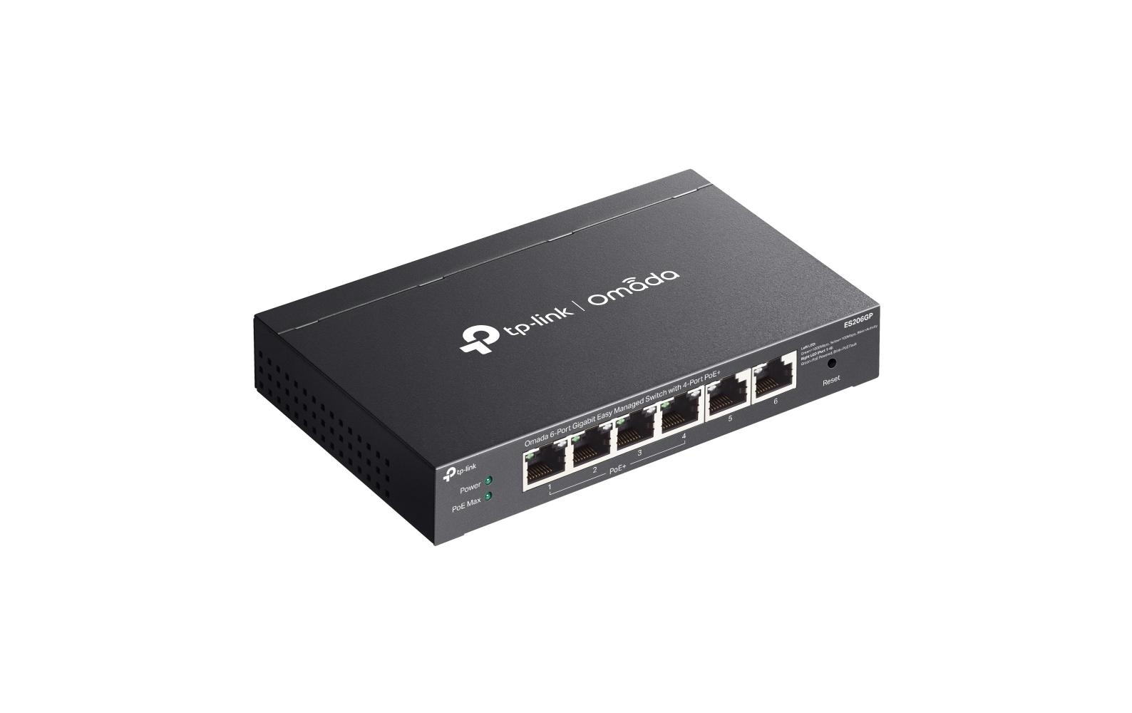 2240954_2 - Mediatech TP-Link ES206GP Easy Managed Switch 4x Gigabit PoE+ Ports