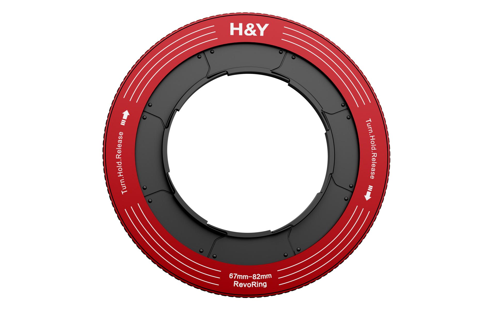 H&Y RevoRing Variable, 67-82mm, Rot
