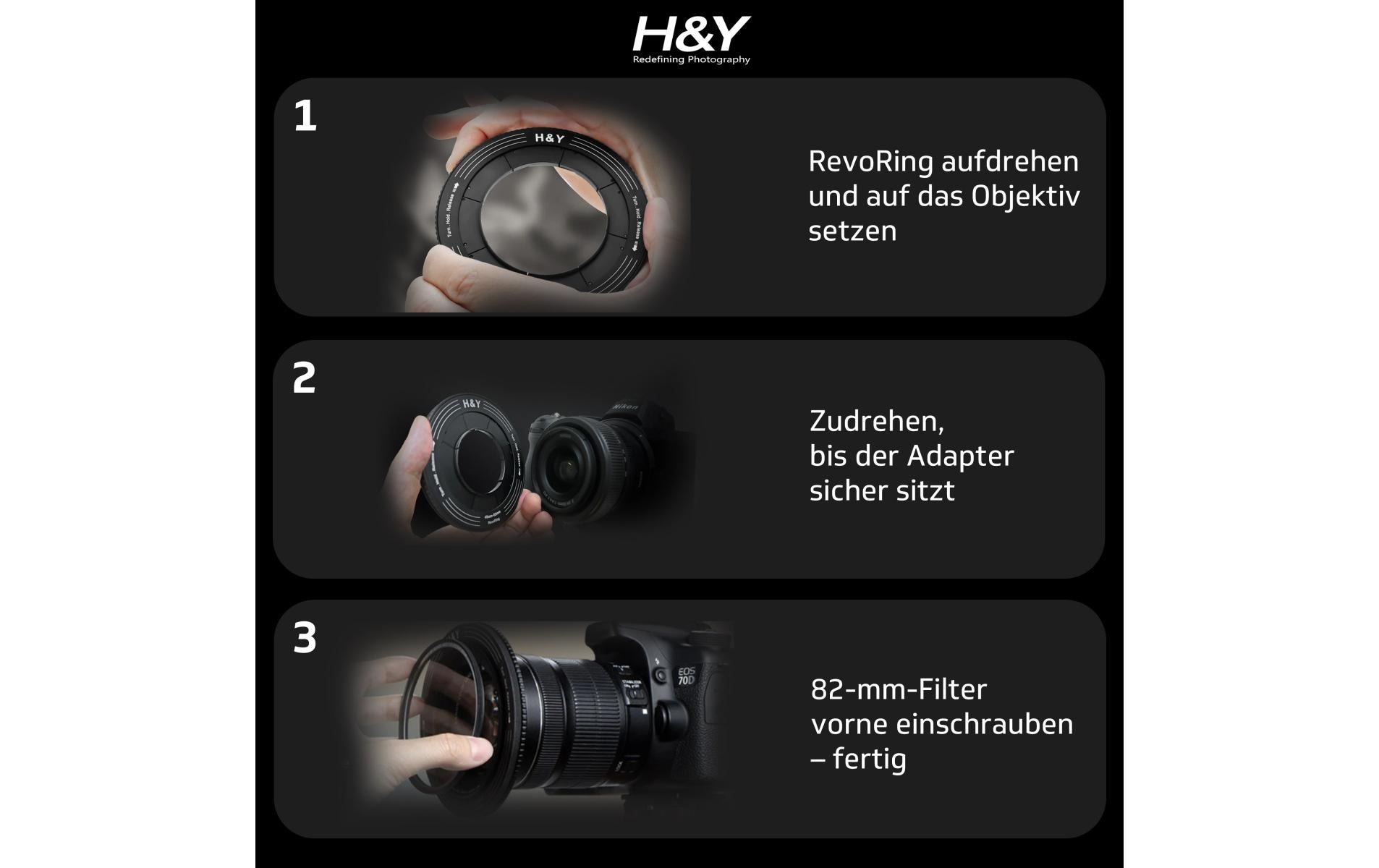 2241576_1 - Mediatech H&Y RevoRing 67-82mm, Schwarz