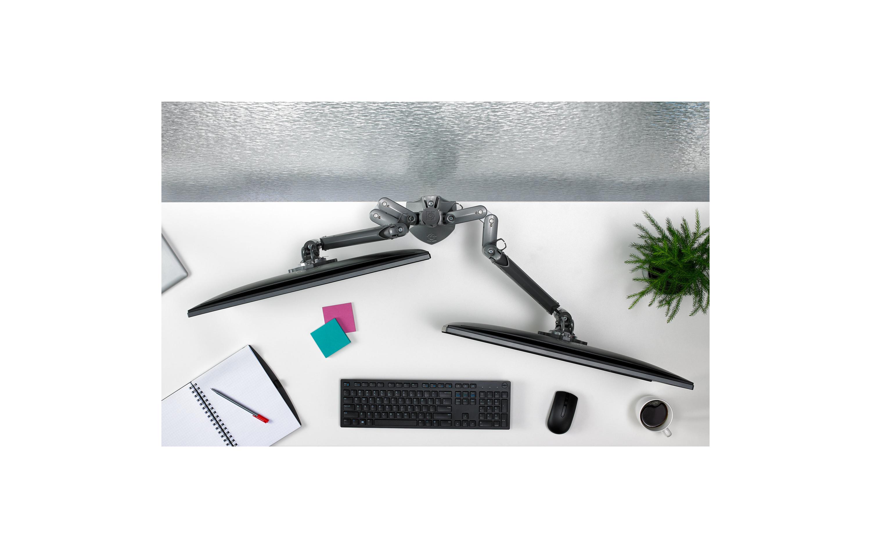 2242282_1 - Mediatech CHIEF KXC220B KONTOUR, KX Low-Profile Dual Monitor Arm
