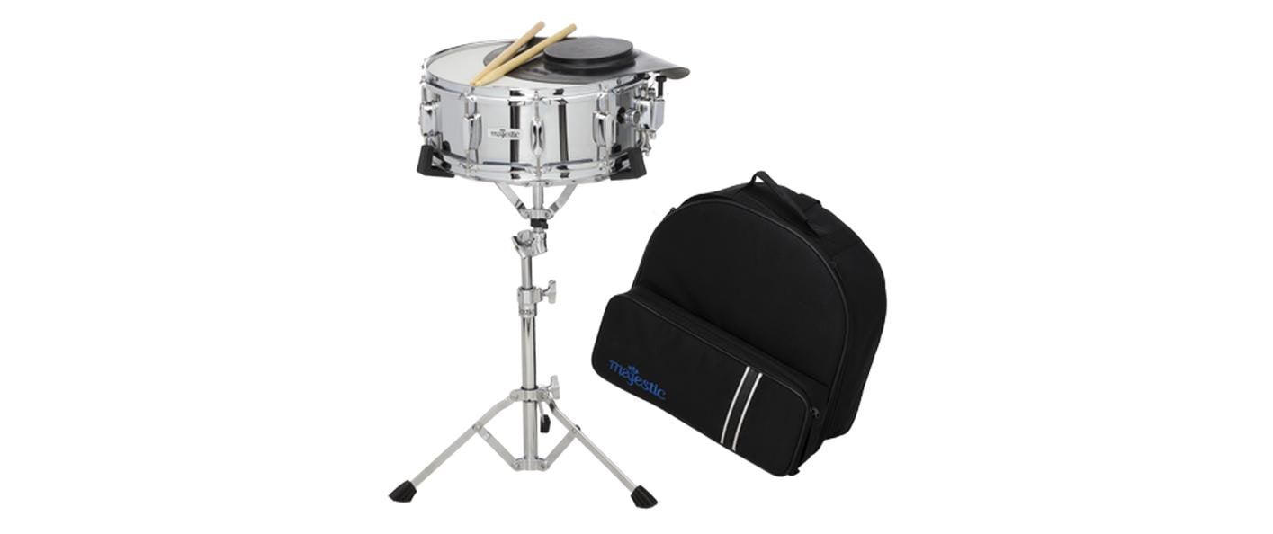 Majestic AK14D Snare & PP Kit mit Ständer & Rucksack