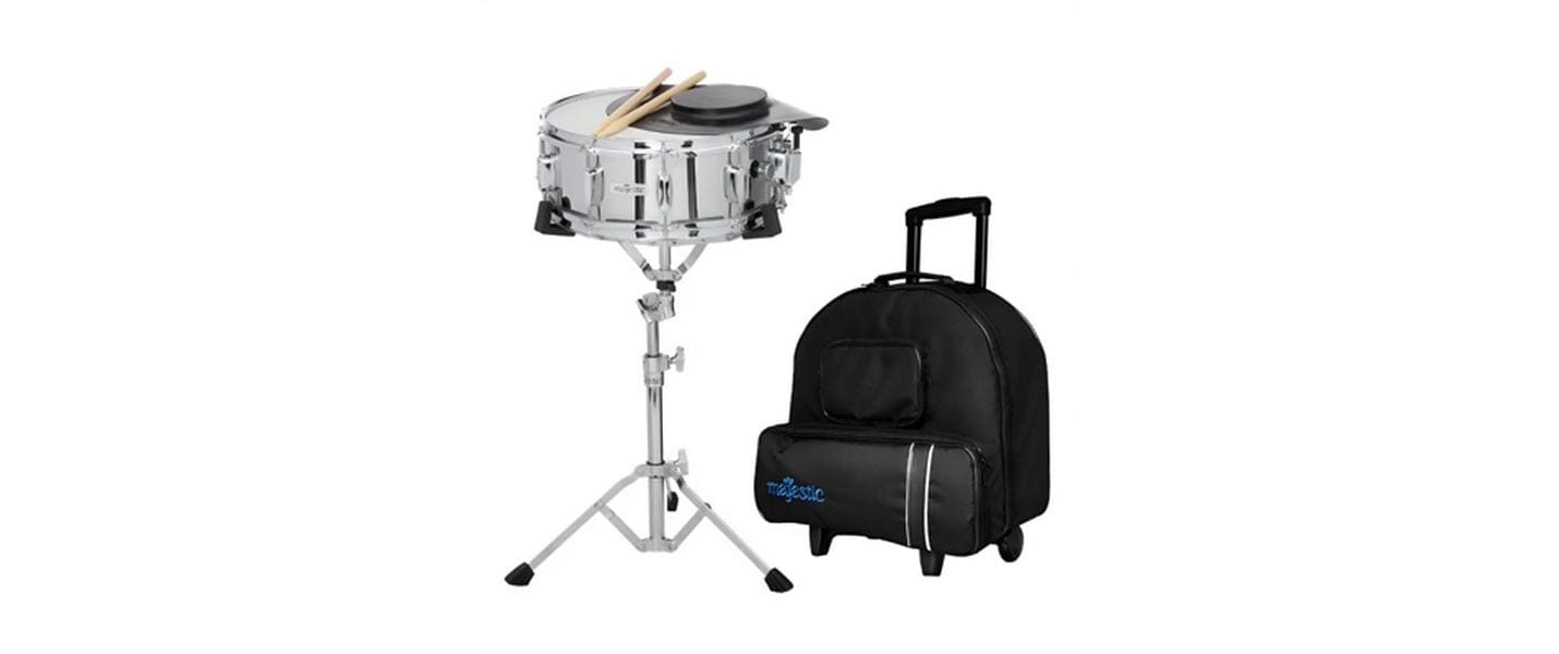 Majestic AK14DC Snare & PP Kit mit Ständer & Trolley