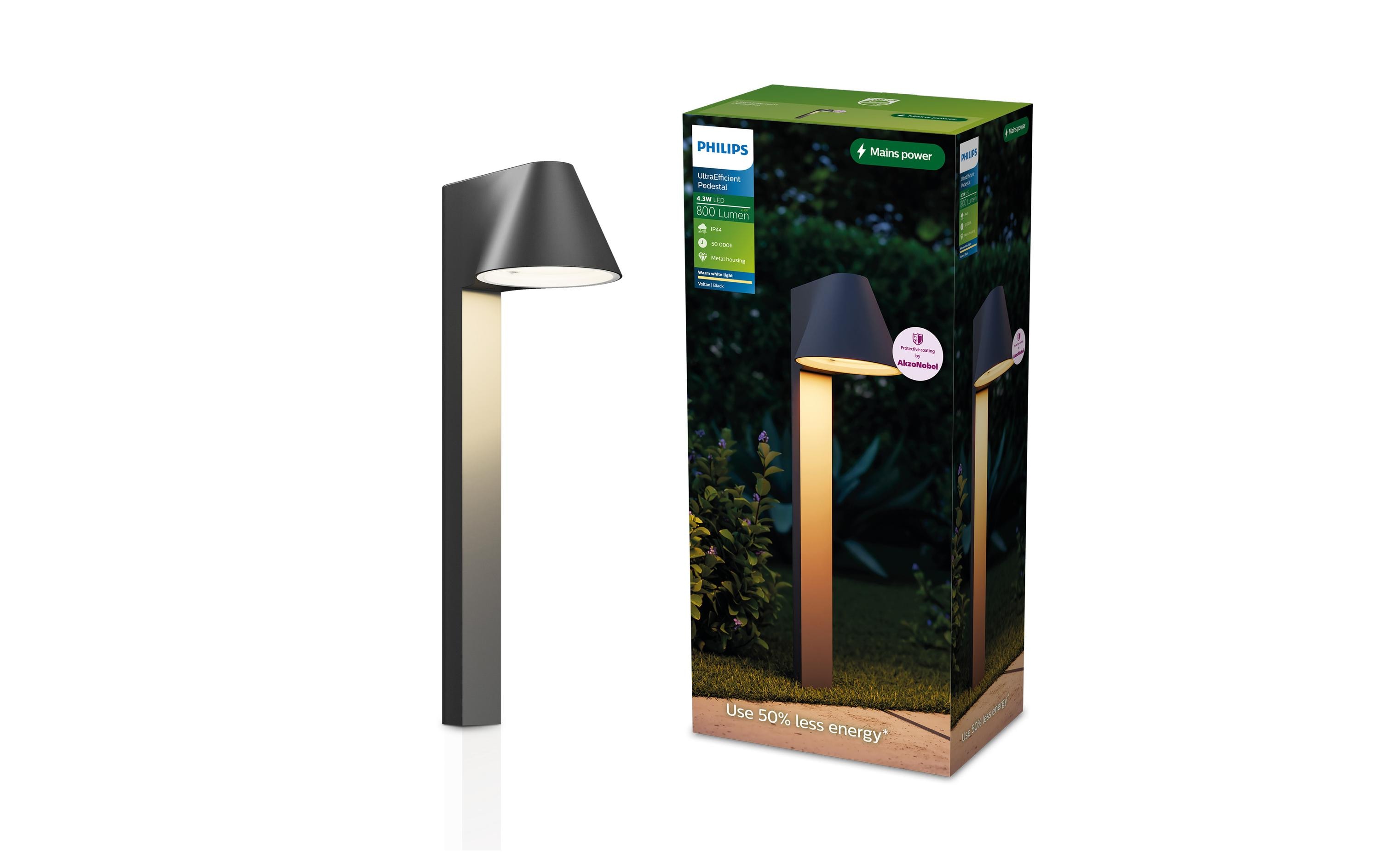 Philips Voltan UE Sockelleuchte 2700K, schwarz kaufen Schweiz | Mediatech.ch