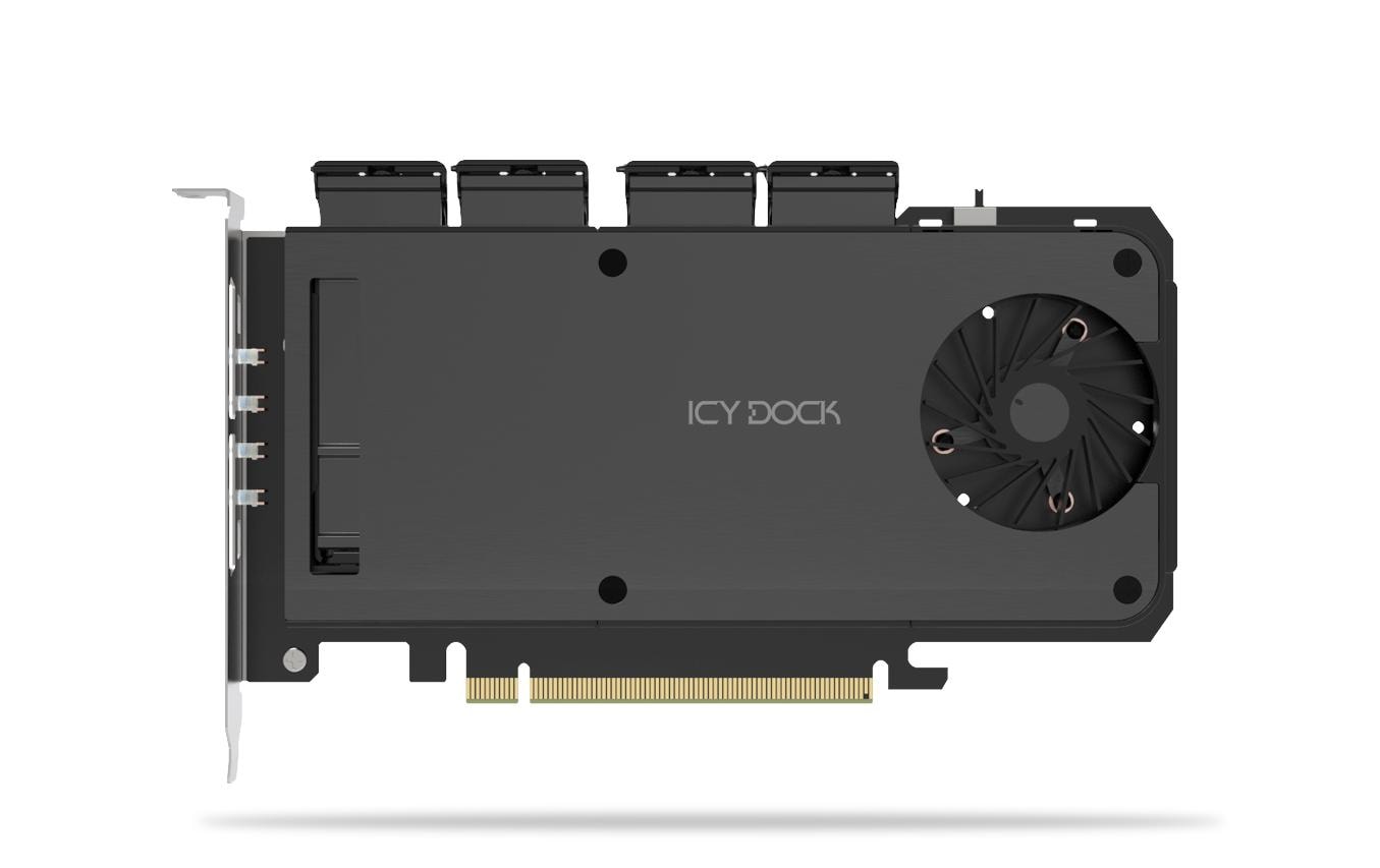 ICY DOCK Wechselrahmen MB204MP-1B Adapterkarte für PCIe Erweiterungsslot kaufen Schweiz | Mediatech.ch