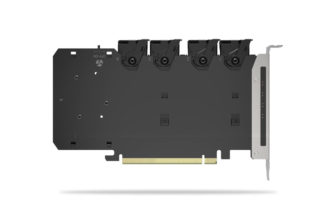 2243322_2 - Mediatech ICY DOCK Wechselrahmen MB204MP-1B Adapterkarte für PCIe Erweiterungsslot