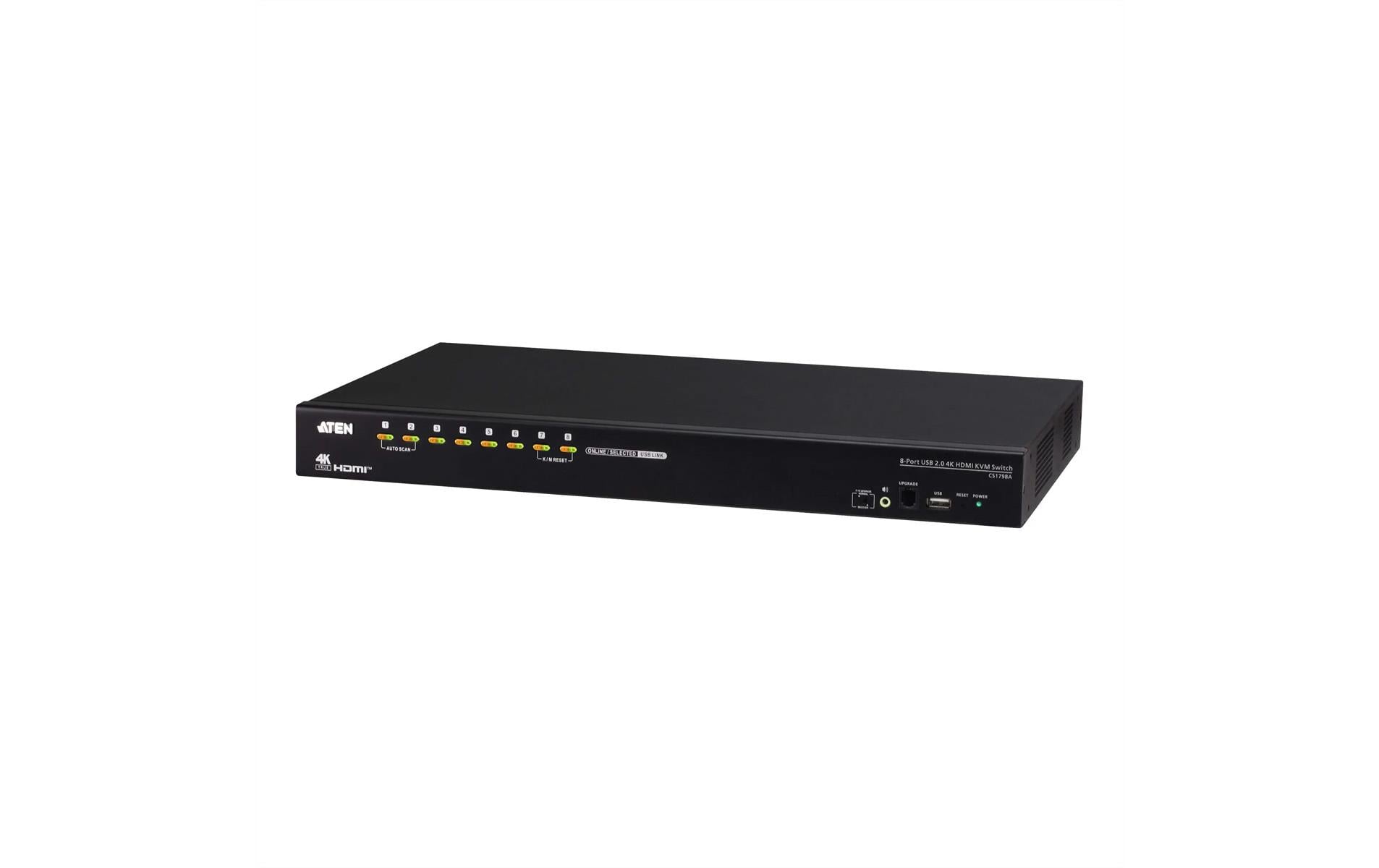 Aten CS1798A: HDMI KVM Switch, 8Port USB2.0, inkl.2 HDMI- Kabelsätze kaufen Schweiz | Mediatech.ch