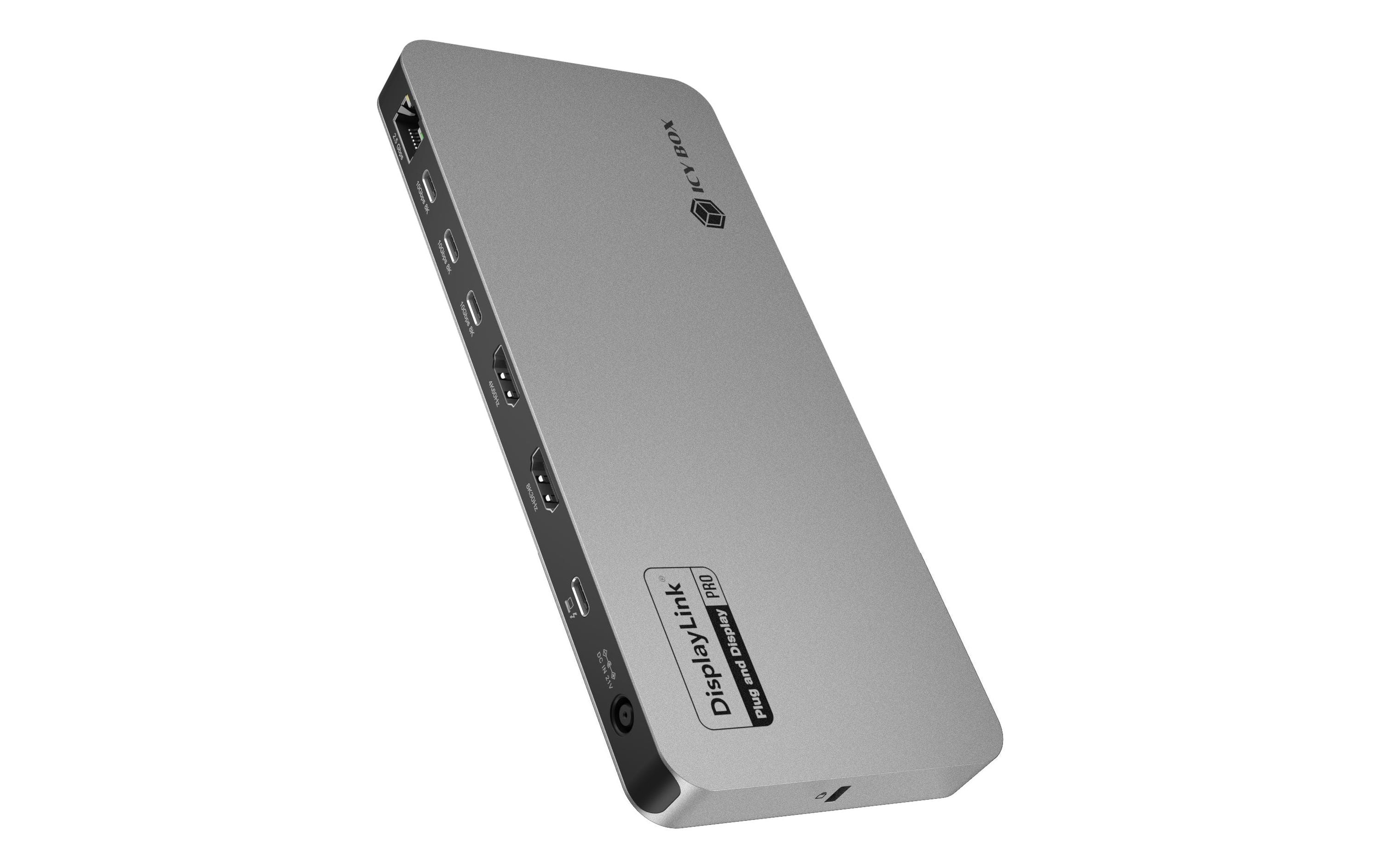 RAIDSONIC ICY BOX IB-DK7402-C31 Dockingstation 12-in-1 DisplayLink, 5 Videoausgänge kaufen | Mediatech.ch