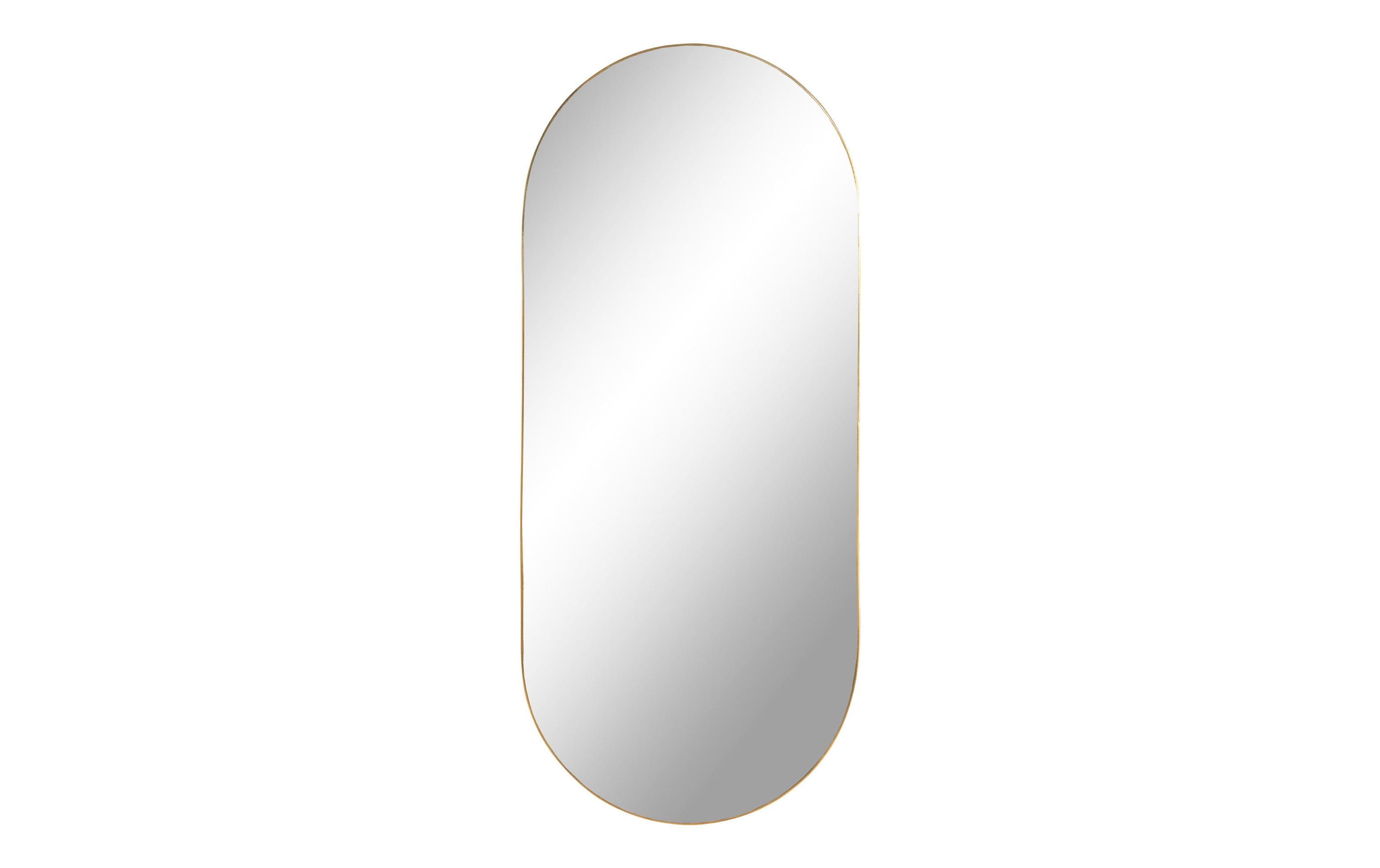 House Nordic Wandspiegel Jersey Brass, 35x80 cm, Metall