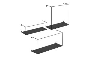 House Nordic Wandregal Ulmo, 3er Set Schwarz, Stahl kaufen Schweiz | Mediatech.ch