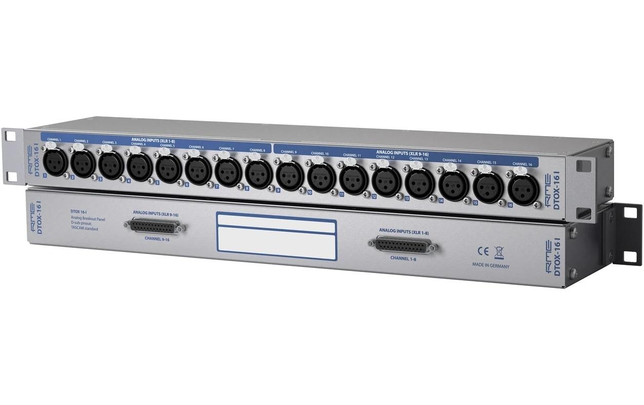 RME DTOX-16 O Breakout-Panel 16 x XLR-Ausgang 2 x D-Sub kaufen Schweiz | Mediatech.ch