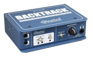 Radial Engineering BackTrack Stereo-Audioumschalter Stahl Blau