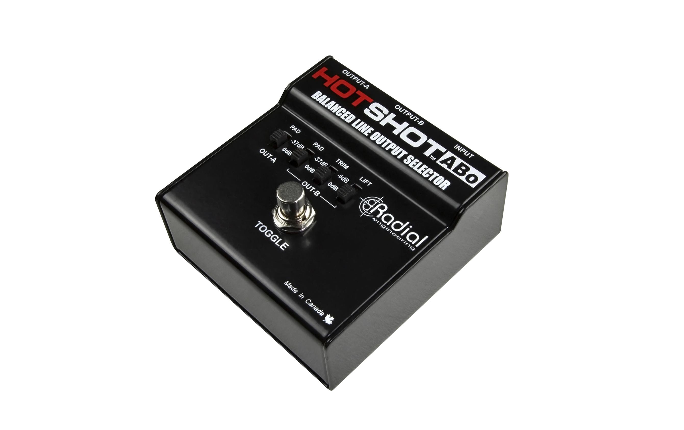 Radial Engineering HotShot ABo Line-Ausgangs-Selektor Passiv Stahl