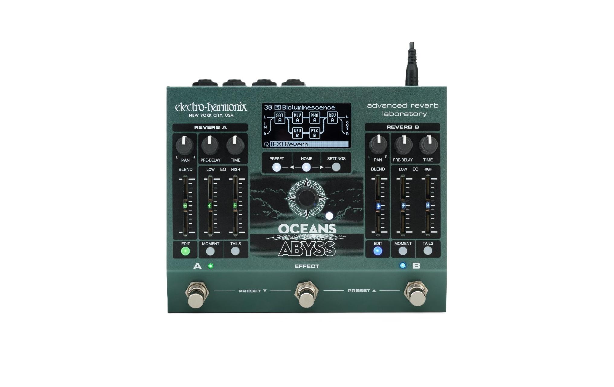 Electro-Harmonix Oceans Abyss Dual Stereo Reverb kaufen Schweiz | Mediatech.ch