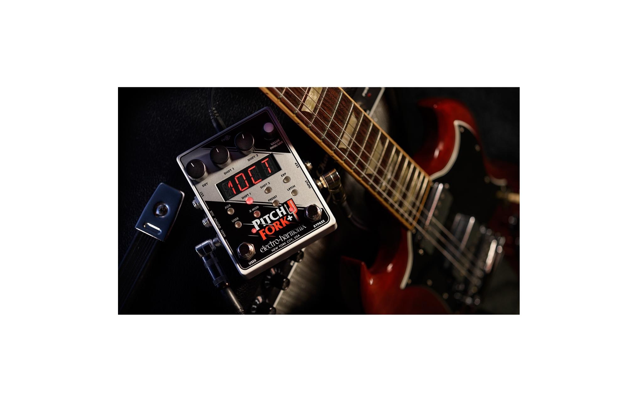 2249620_7 - Mediatech Electro-Harmonix Pitch Fork + Polyphonic Pitch Shifter Dual Engine Pedal