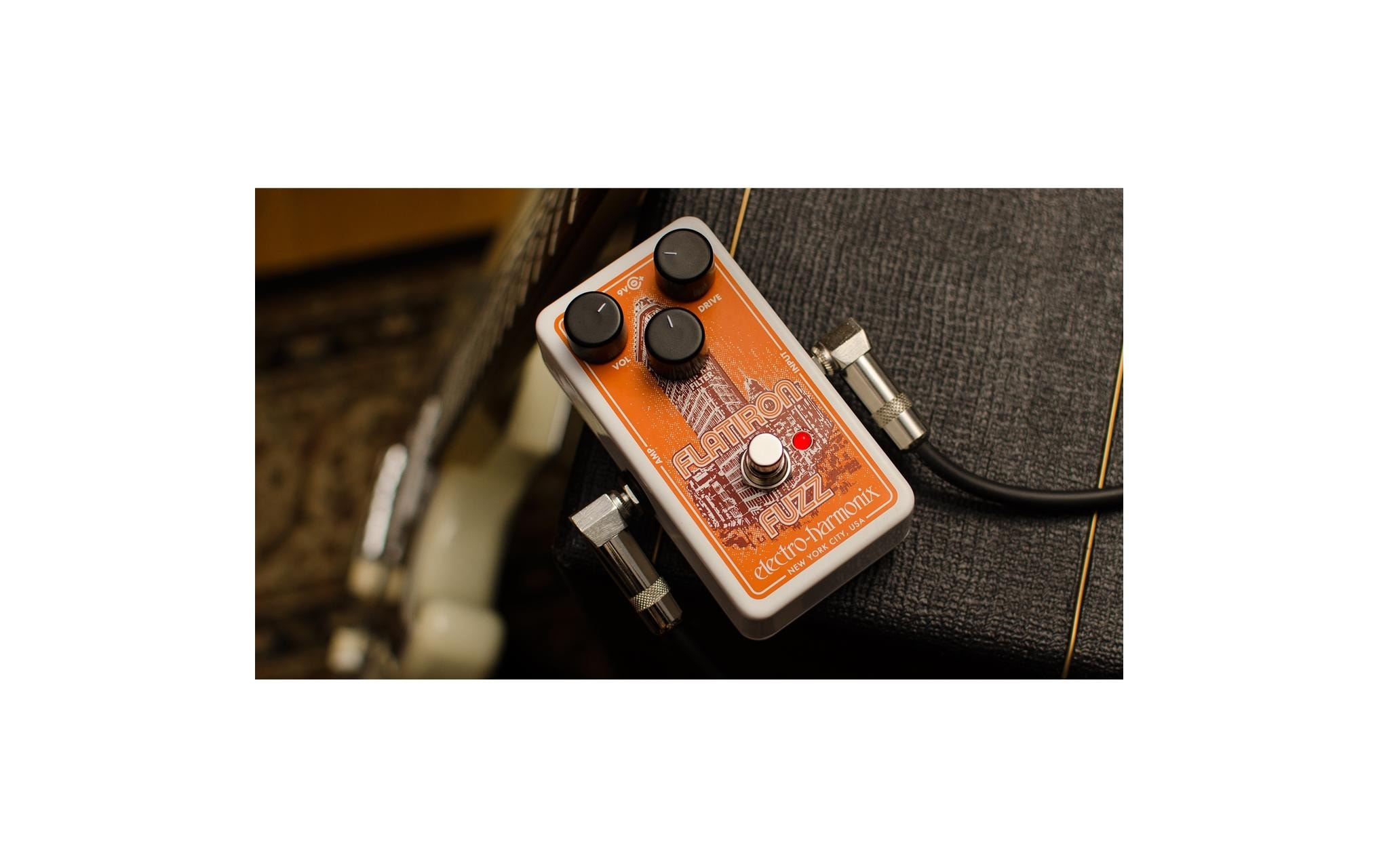 2249621_8 - Mediatech Electro-Harmonix Flatiron Fuzz Analog Fuzz Distortion Pedal