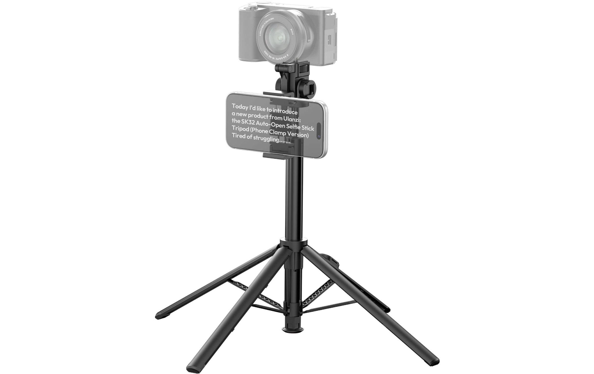 Ulanzi SK32 Tripod Selfie Stick Auto-Open, Klammer kaufen Schweiz | Mediatech.ch