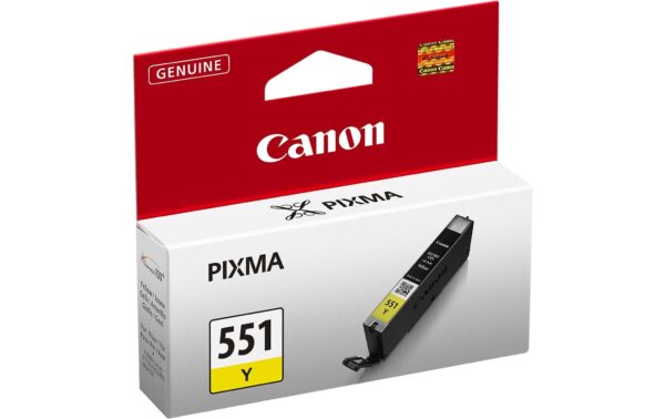 225072 - Mediatech Tinte Canon CLI-551Y yellow, 7ml PIXMA MG5450/MG6350/iP7250