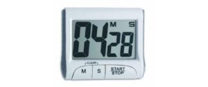 TFA Küchentimer mit Stoppuhr Inkl. 1 x 1, 5 V AAA, Weiss