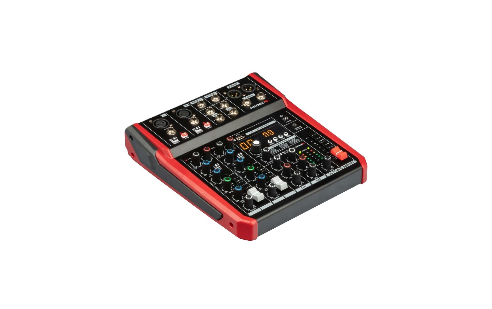 Proel Playmix 6 6-Kanal-Mischer DSP USB BT-Schnittstelle kaufen Schweiz | Mediatech.ch