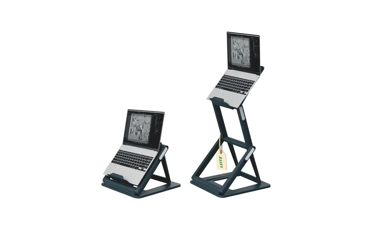 Leitz Ergo 2 in 1 Sitz-/Steh-Laptopständer verstellbar, dunkelgrau kaufen Schweiz | Mediatech.ch