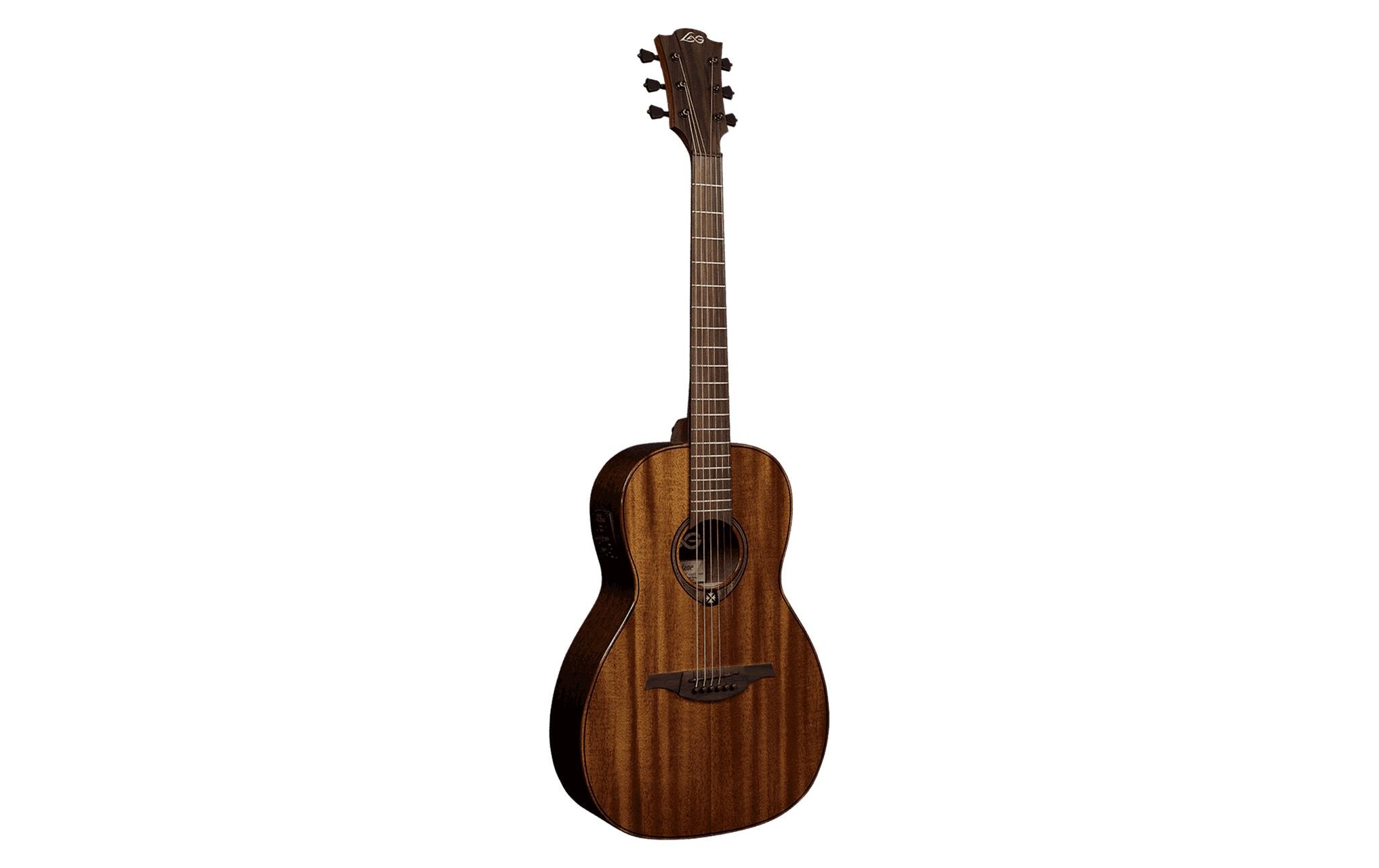 LAG Guitars Tramontane T98PE Parlor Elektro Solid Mahogany kaufen Schweiz | Mediatech.ch