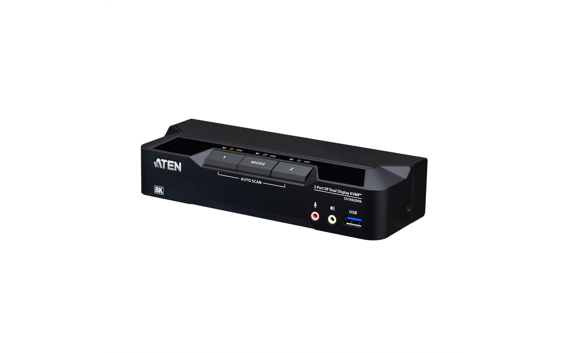 Aten CS1942DPA Switch Dual View 2 Port USB 8K DisplayPort Dual Display KVMP Switch kaufen Schweiz | Mediatech.ch