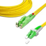 Lightwin LWL Duplex Patchkabel, Singlemode 9/125µm, E2000/APC-LC/APC, OS2, 5m
