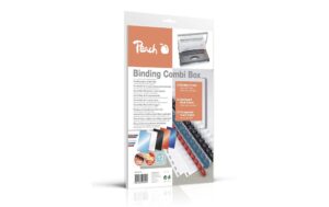Peach Kombi Box für Plastikbindegeräte 12 Combs, 12 Front Covers, 12 Card Boards