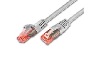 Wirewin Patchkabel: UTP 1.5m grau Cat.6, AWG26, 1Gbps, 250MHz, Knickschutz