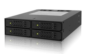 232665 - Mediatech ICY Dock Wechselrahmen 2.5 MB994SP-4SB-1 für 4x2.5 SATA HD in 1x5.25, schwarz kaufen Schweiz | Mediatech.ch