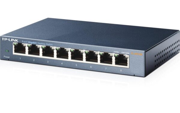 232839 - Mediatech TP-Link TL-SG108: 8 Port Desktop Switch Unmanaged, 8x 10/100/1000Mbps RJ45-Ports kaufen Schweiz | Mediatech.ch