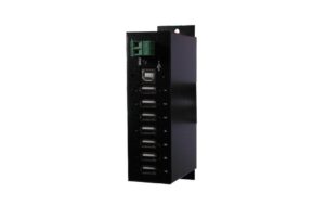 EXSYS EX-1177HMVS, 7x USB 2.0, Metall, Din-Rail, mit Überspannungsschutz,