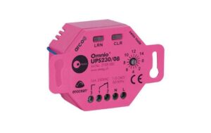 Omnio EnOcean UP-Schaltaktor 1 Kanal WK UPS230/08, Schaltkapazität: 230V AC / 16A