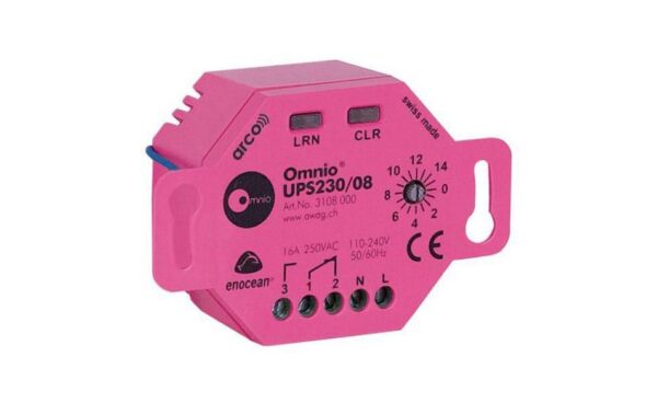 237612 - Mediatech Omnio EnOcean UP-Schaltaktor 1 Kanal WK UPS230/08, Schaltkapazität: 230V AC / 16A kaufen Schweiz | Mediatech.ch