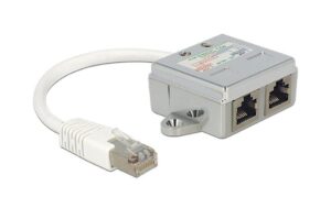 Delock RJ45 Anschlussverdoppler LAN+ISDN ermöglicht 1 LAN Kabel für LAN und ISDN kaufen Schweiz | Mediatech.ch