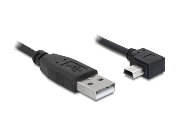 242611 - Mediatech USB-mini-Kabel 0.5m A-MiniB,USB 2.0 Mini-B Stecker nach rechts gewinkelt