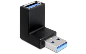 Delock USB3.0 Winkeladapter: A-Buchse zu A-Stecker für USB3.0 Geräte, 90Grad gewinkelt kaufen | Mediatech.ch