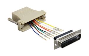 Delock RJ-45 Buchse zu DB25 Stecker Montagesatz inkl. Anleitung, Pins individuell schaltbar kaufen | Mediatech.ch