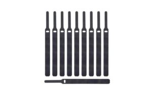 Label-the-cable Klettkabelbinder BASIC STRAPS, schwarz, 17 cm, 10 Stück
