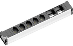 Steckdoseneinheit CONI, 5xT13, 2xCustom 2x Abdeckung leer