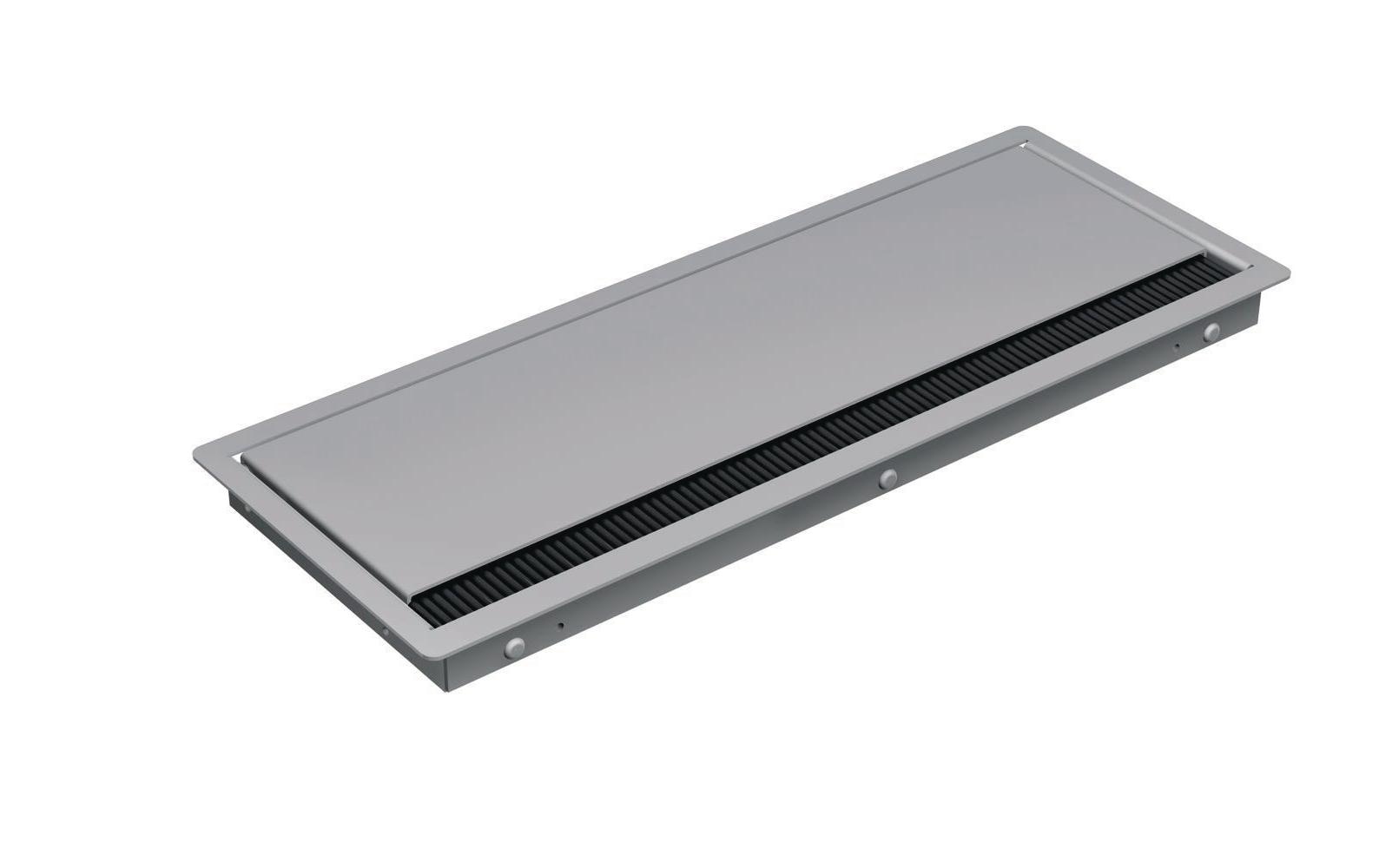 Bachmann CONI COVER Einbaurahmen silbergrau lang, 387 x 149mm