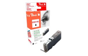 Peach Tinte Canon CLI-551bk photo schwarz zu IP7250, MG5450, MG6350,  13ml