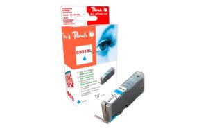Peach Tinte Canon CLI-551c cyan zu IP7250, MG5450, MG6350,  13ml