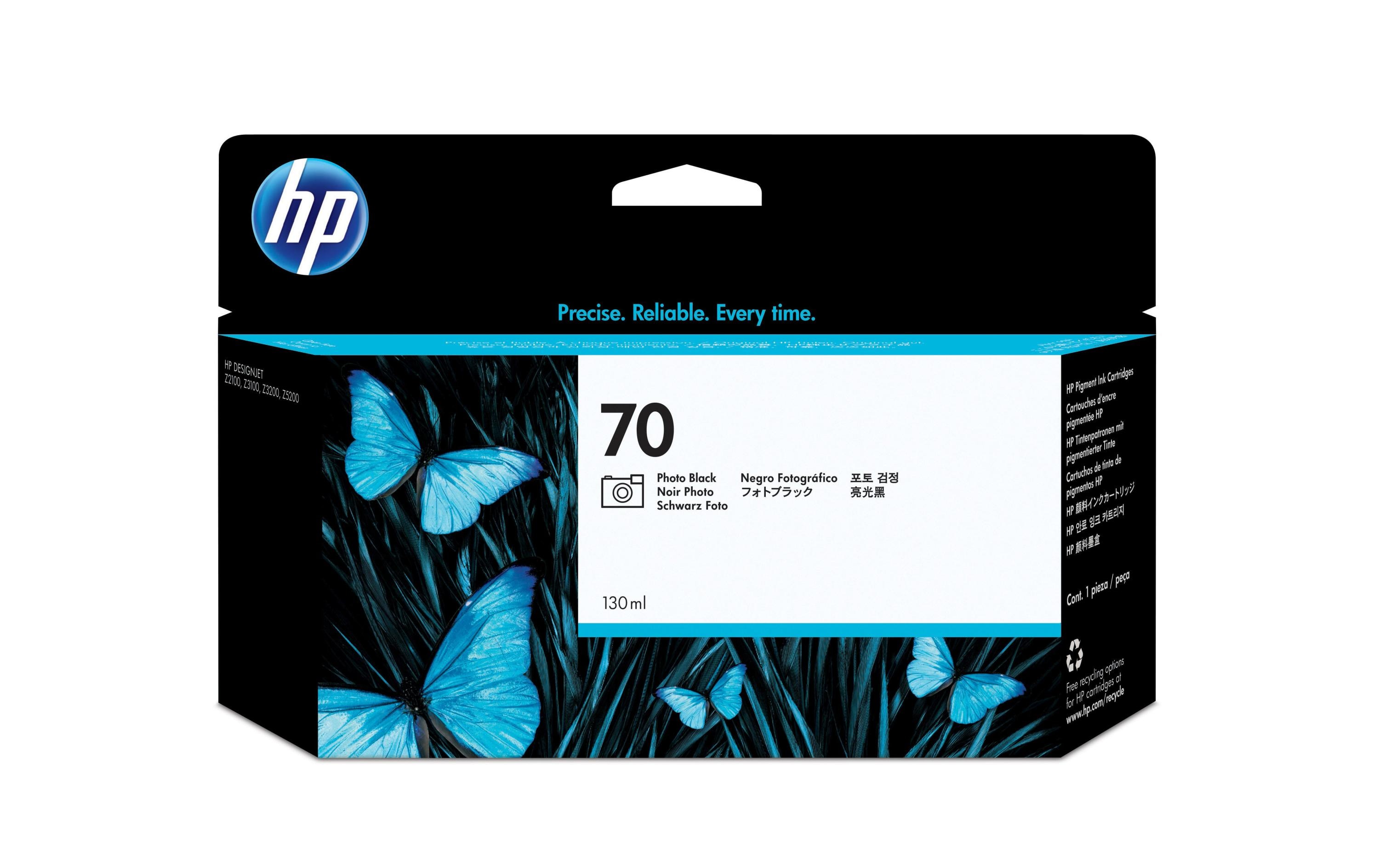 HP Tinte Nr. 70 - Photo Black (C9449A) Tintenvolumen 130 ml