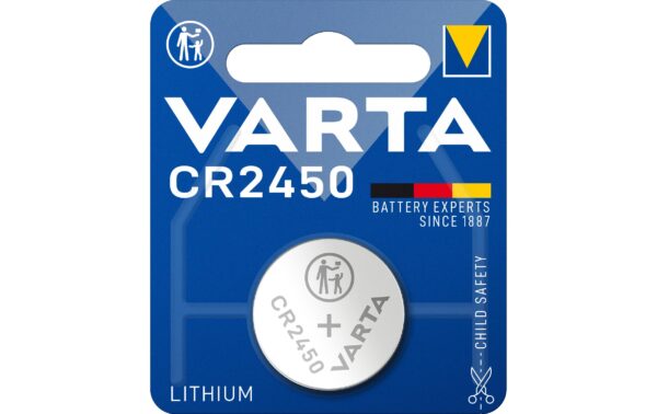 VARTA Knopfzelle CR2450, 3.0V, 1Stk 1 Stück, Blister Verpackung