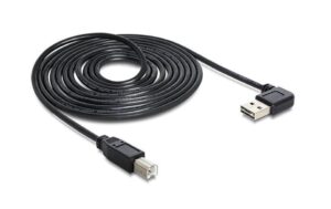 USB2.0-Kabel Easy A-B: 1m USB-A Seite 90°gew. beidseitig einsteckbar