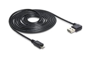 Delock USB2.0-Kabel Easy A-MicroB: 1m USB-A Seite 90° gew. beidseitig einsteckbar kaufen | Mediatech.ch